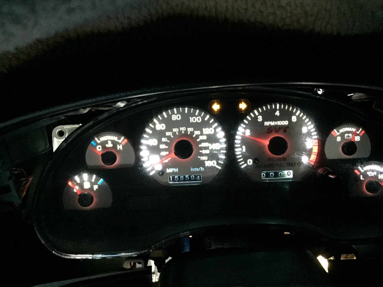 SVT Tach tachometer cluster Decal Cobra sticker Mustang speedometer gauge speedo